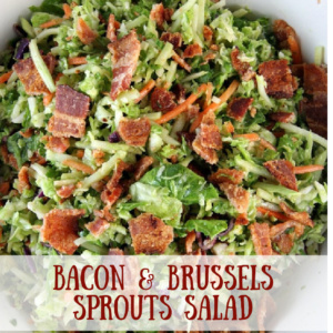 bacon and brussels sprouts salad pinterest pin