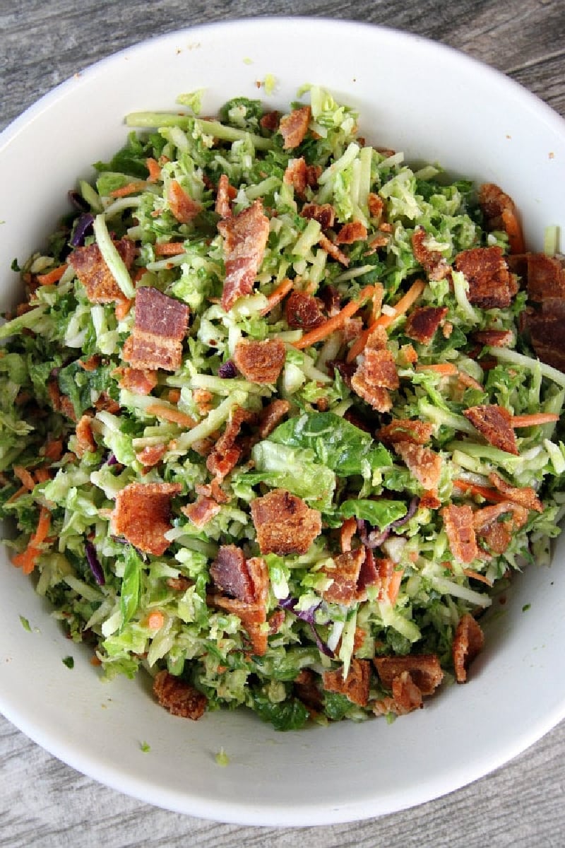 bacon and brussels sprouts salad