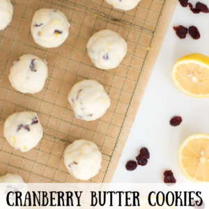 cranberry butter cookies pinterest image