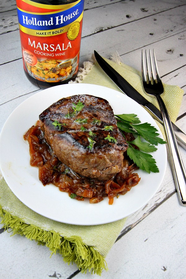 Filet Mignon with Marsala Caramelized Onions Recipe