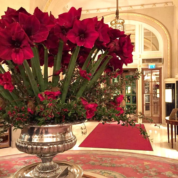 Ritz London Flowers in Lobby