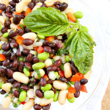 Lemon Basil Three Bean Salad