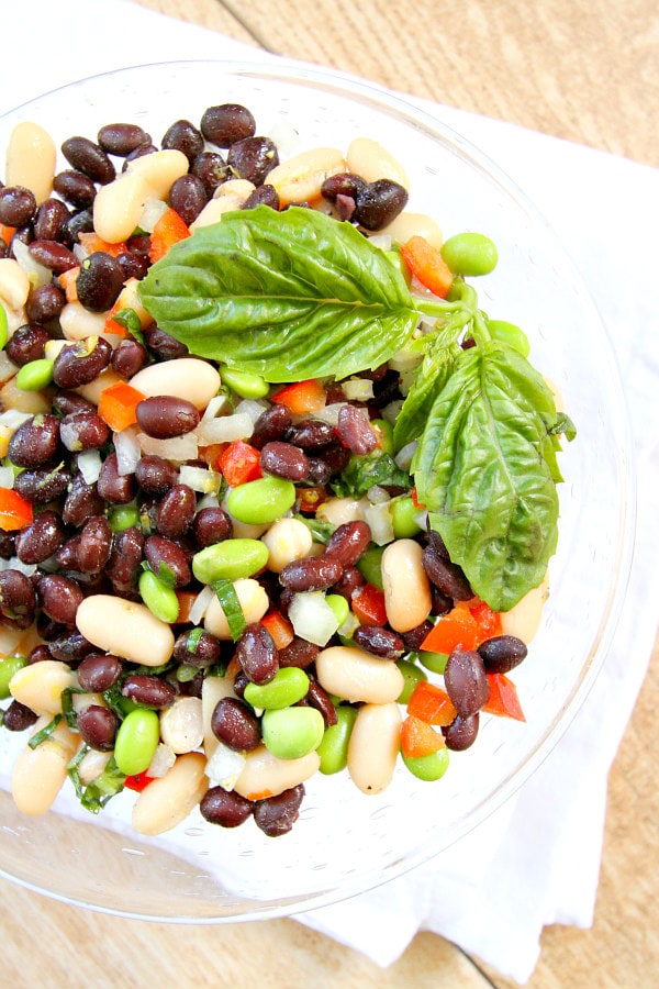 Lemon Basil Three Bean Salad Recipe