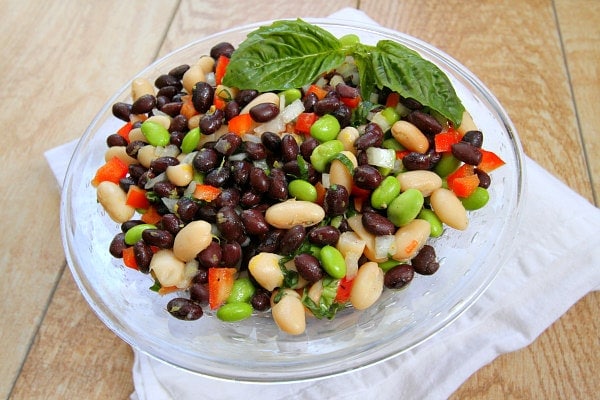 Lemon Basil Three Bean Salad