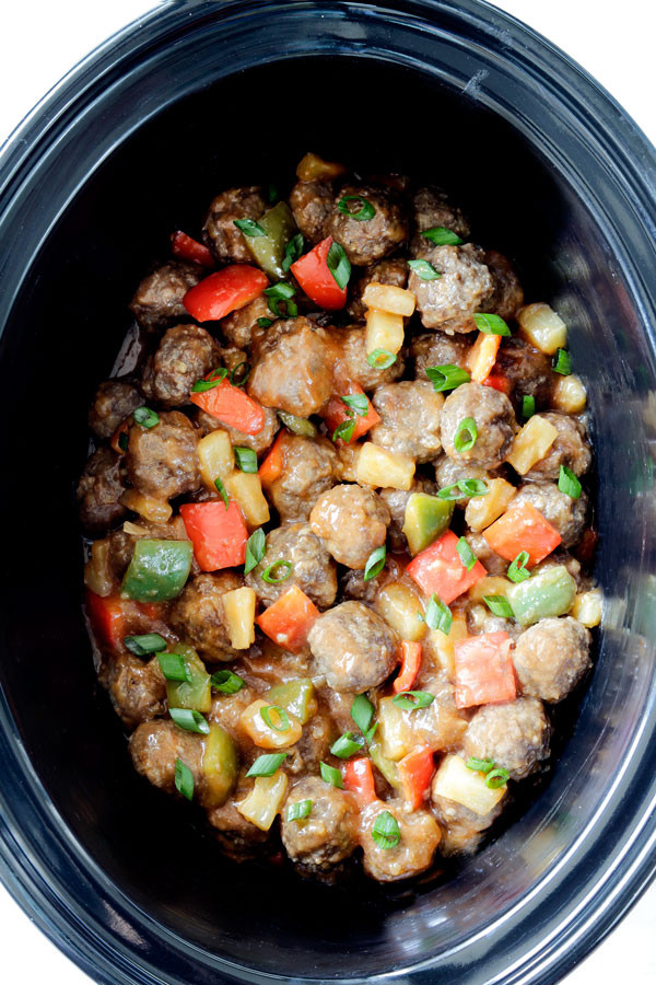 Slow Cooker Hawaiian Meatballs Recipe