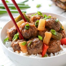 Slow Cooker Hawaiian Meatballs