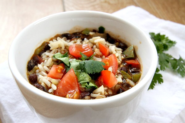Southwestern Black Bean Soup Recipe from RecipeGirl.com