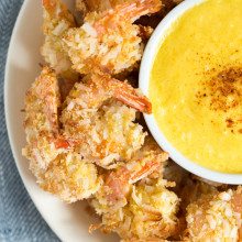 Coconut Shrimp with Mango Coconut Dipping Sauce