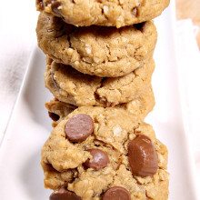 Oatmeal Peanut Butter Cup Chocolate Chip Cookies