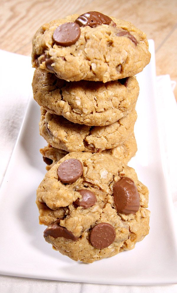 Oatmeal Peanut Butter Cup Chocolate Chip Cookies Recipe