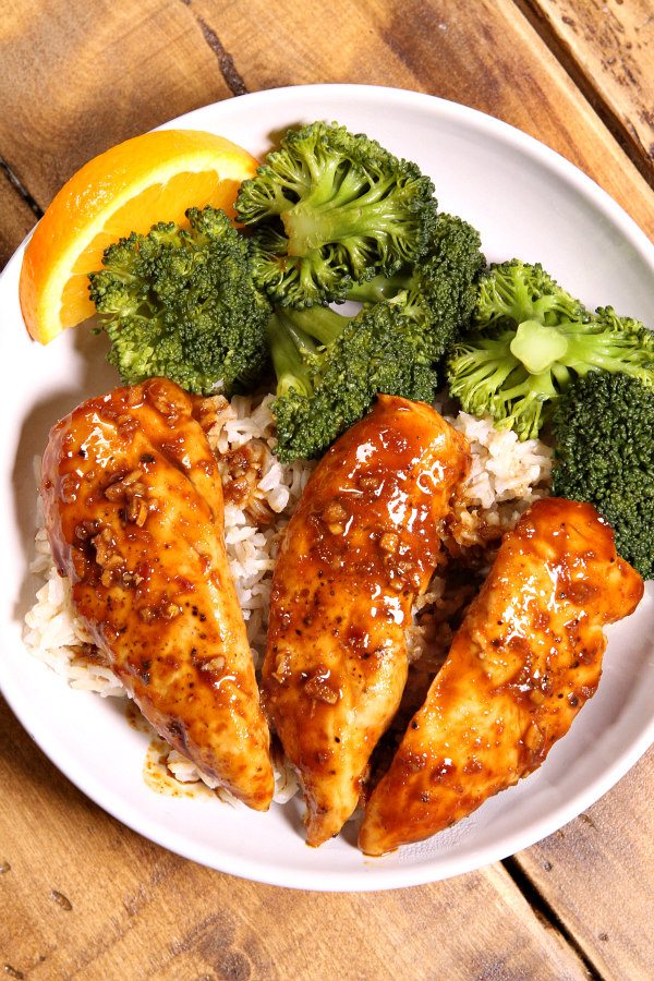 Hoisin Orange Chicken Tenders Recipe - RecipeGirl.com