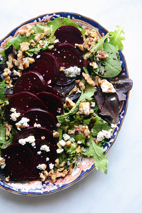 Roasted Beet Salad with Blue Cheese and Easy Maple-Balsamic Reduction 2