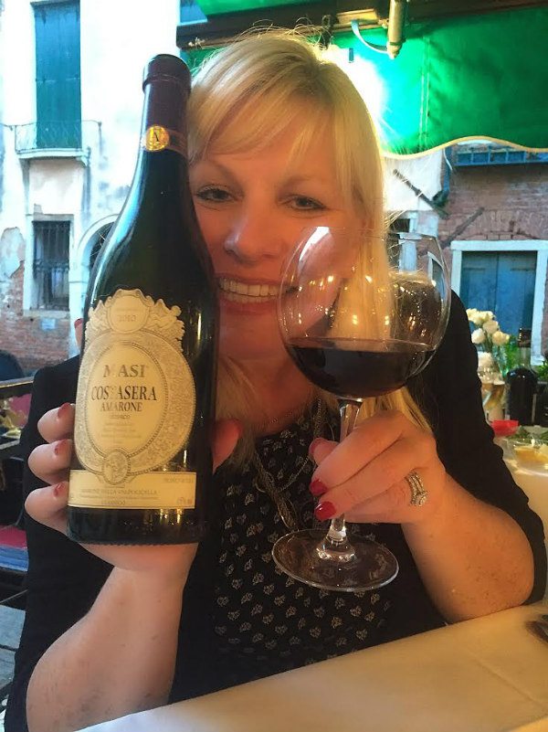 RecipeGirl with Amarone in Venice, Italy