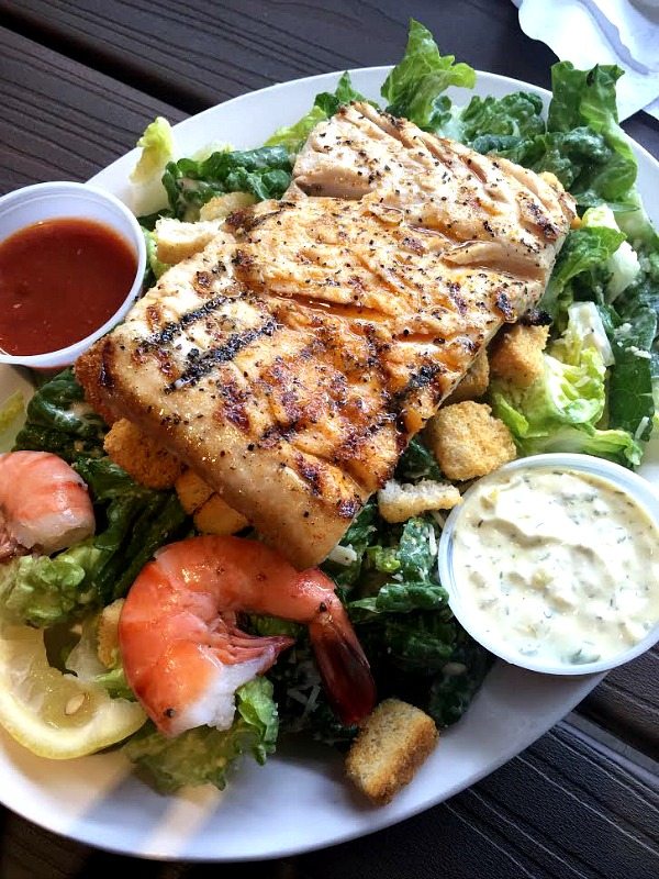 Caesar Salad with Grilled Mahi Mahi at Paia Fish Market South 