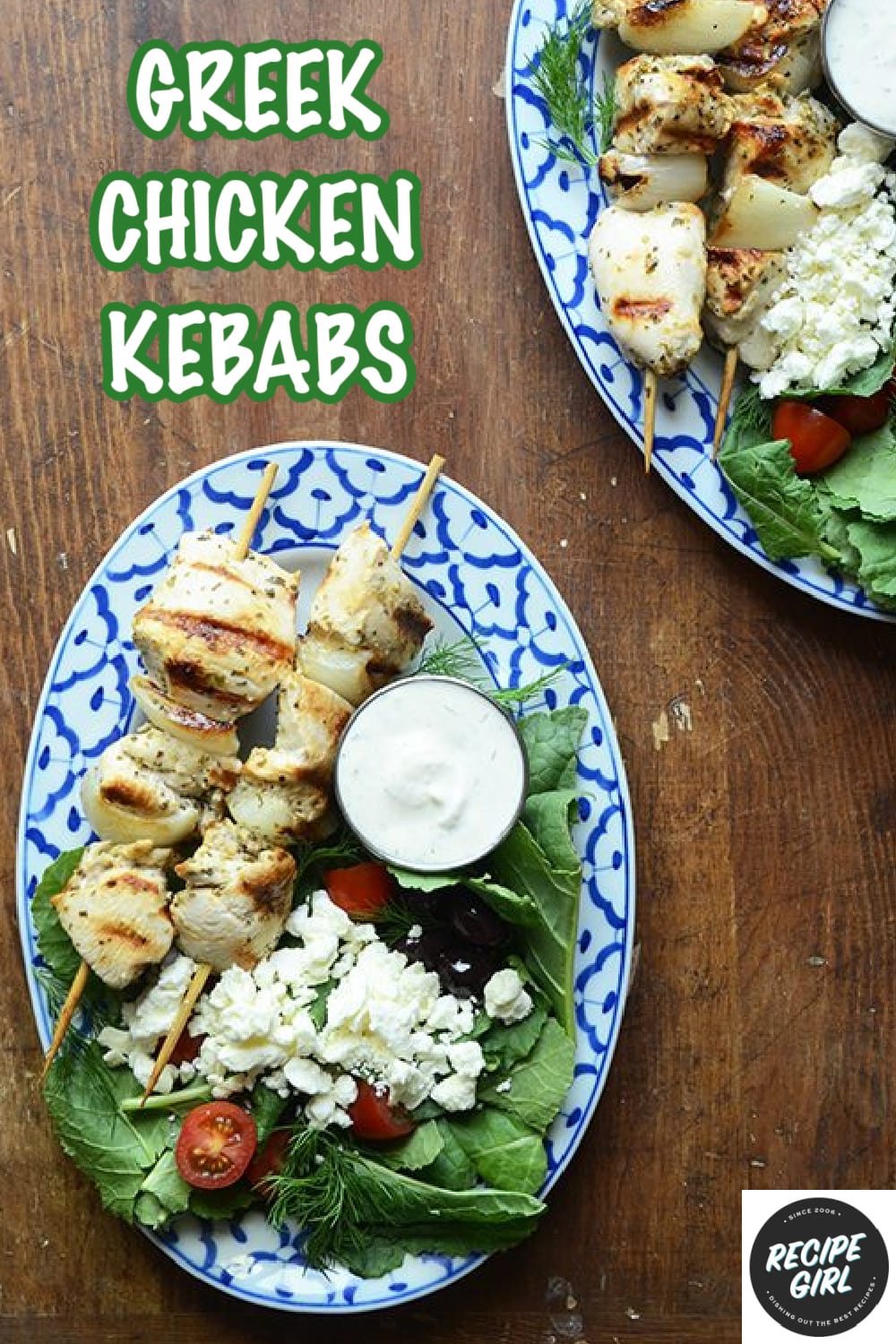 Greek Chicken Kebabs - Recipe Girl