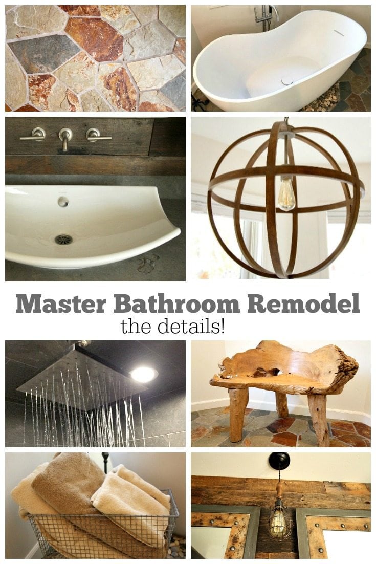 Master Bathroom Remodel the details of all products chosen - RecipeGirl.com