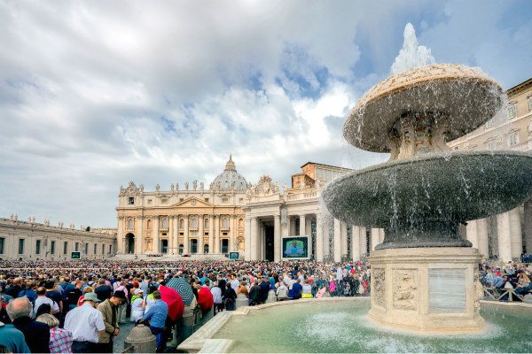 St. Peter's Square in Vatican City- Rome, Italy