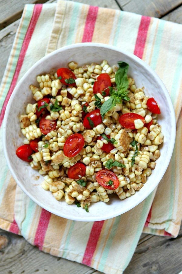 Fresh Corn and Tomato Salad with Balsamic Dressing Recipe Girl