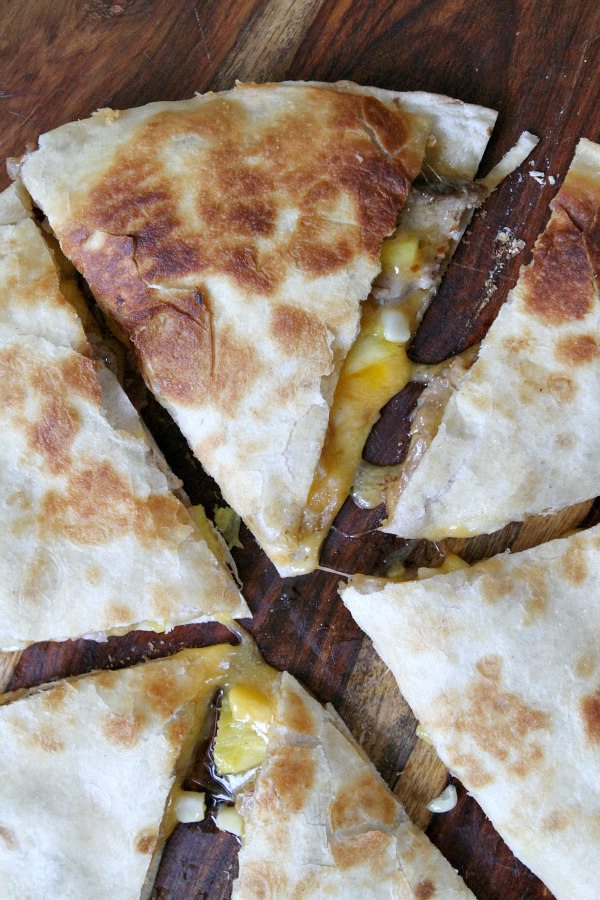 Pork Rib and Corn Quesadillas