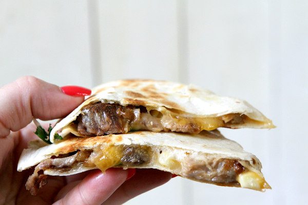 Pork Rib and Corn Quesadillas 