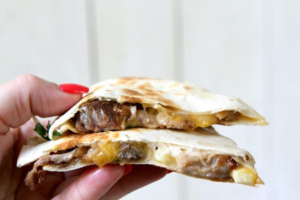 Pork Rib and Corn Quesadillas 