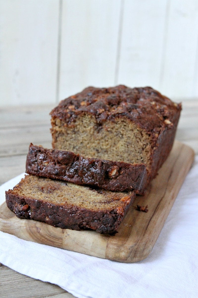 Snickers Bar Banana Bread