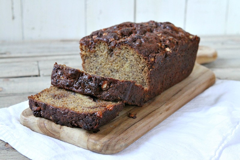 Snickers Bar Banana Bread