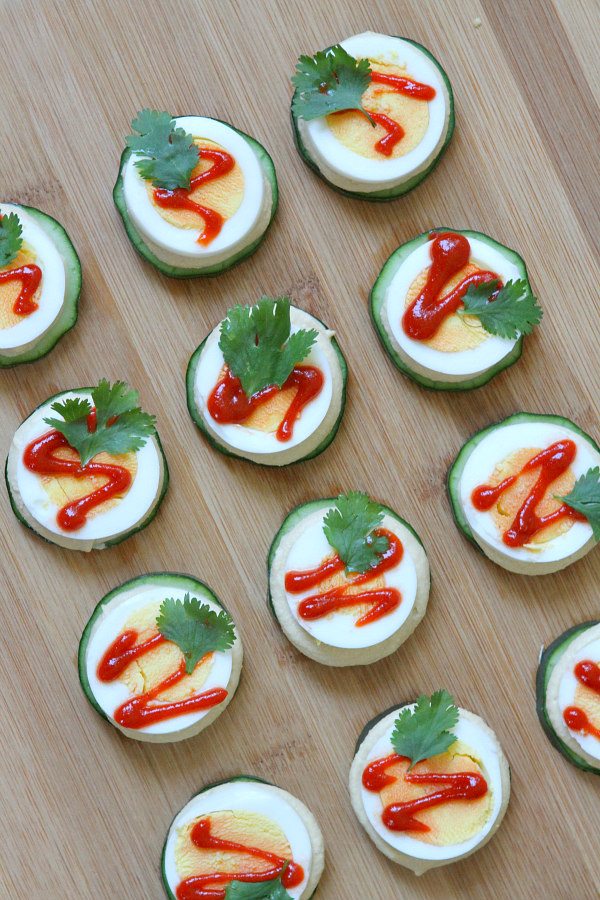 Spicy Cucumber Stacks