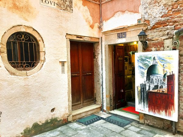 Shops view in Venice, Italy