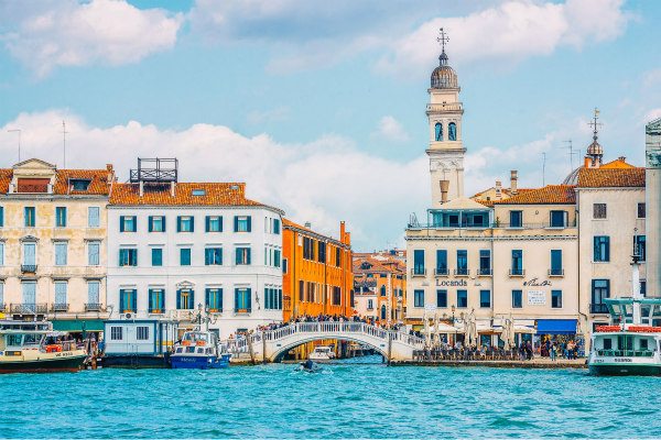 Waterfront in Venice, Italy Waterfront in Venice, Italy