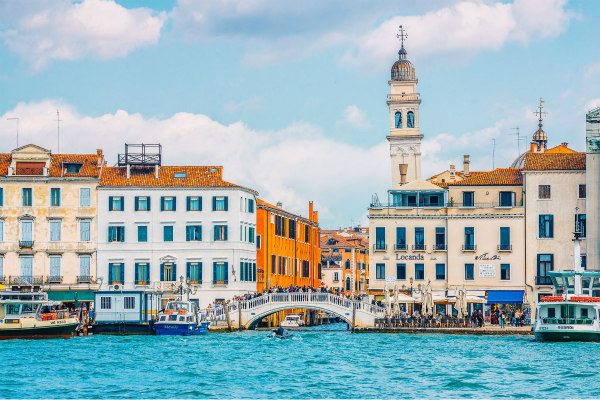 Waterfront in Venice, Italy