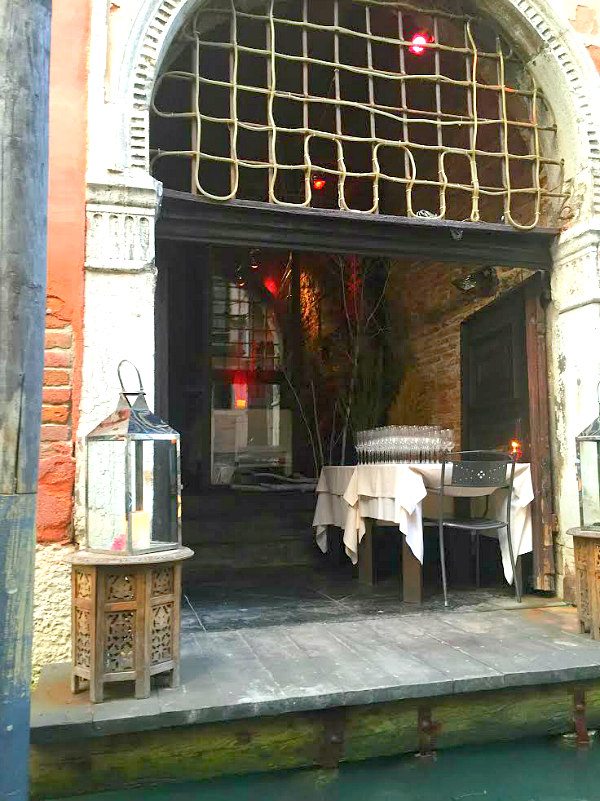 Canal Restaurant in Venice, Italy