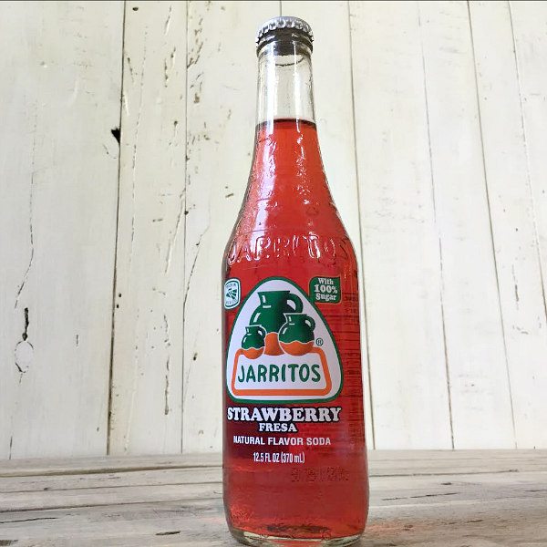 bottle of Jarritos Strawberry Soda