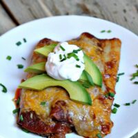 enchiladas on a plate