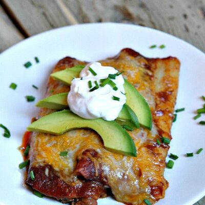 enchiladas on a plate