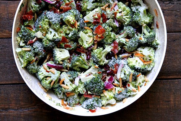 Cranberry Almond Broccoli Salad