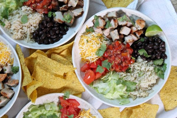 Grilled Pork Burrito Bowls