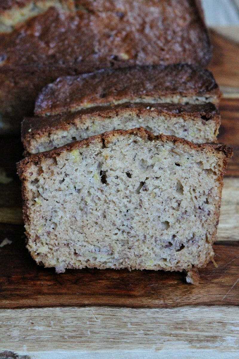 Sliced Pineapple Banana Bread