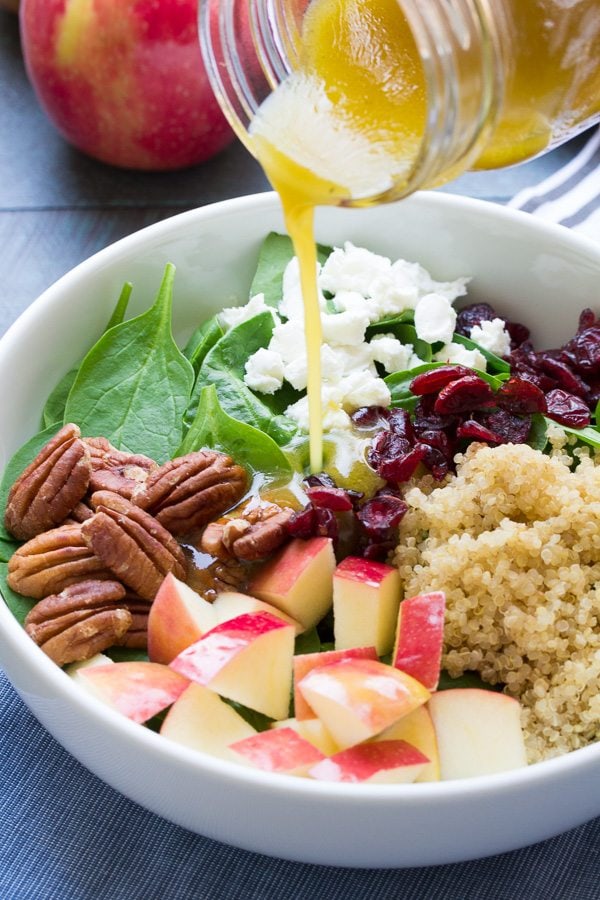 Spinach and Quinoa Salad with Apple