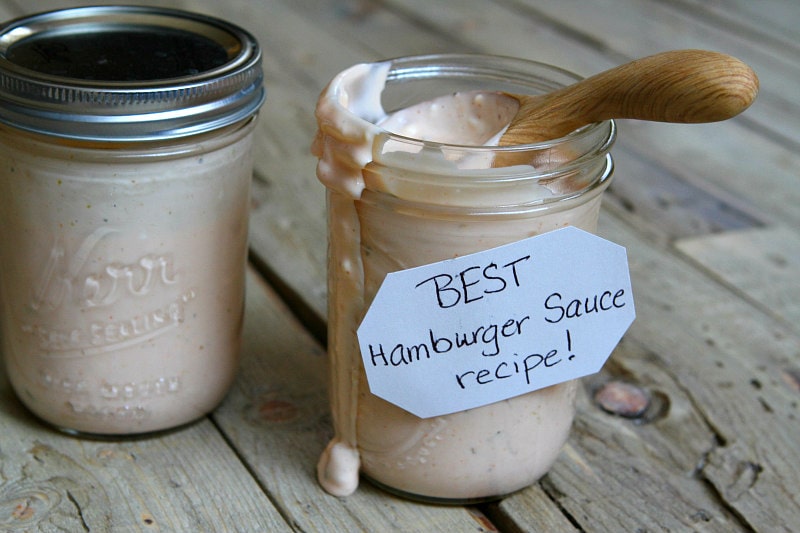 Jar of Best Burger Sauce Recipe