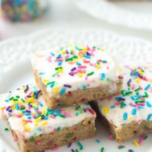 Funfetti Frosted Blondies