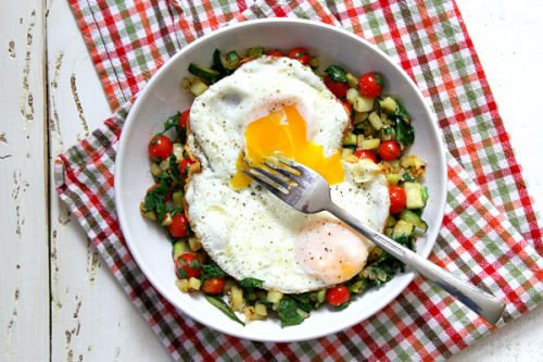 Sweet Potato Hash with Perfect Fried Eggs - Recipe Girl