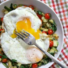 Sweet Potato Hash with Perfect Fried Eggs