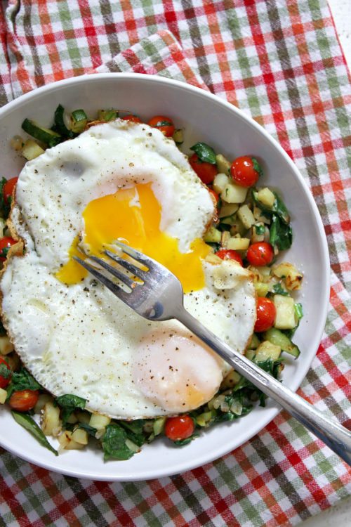 Sweet Potato Hash with Perfect Fried Eggs - Recipe Girl