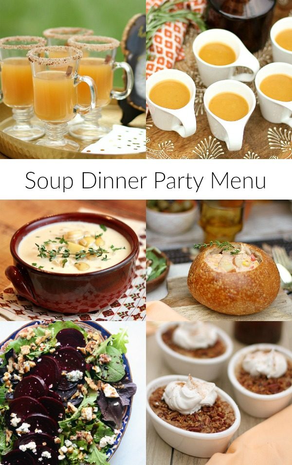 Soup Dinner Party Menu - from RecipeGirl.com