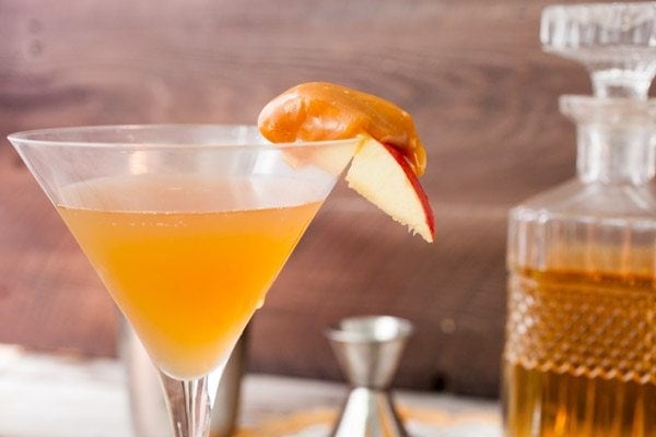 Caramel Apple Manhattan Cocktail 