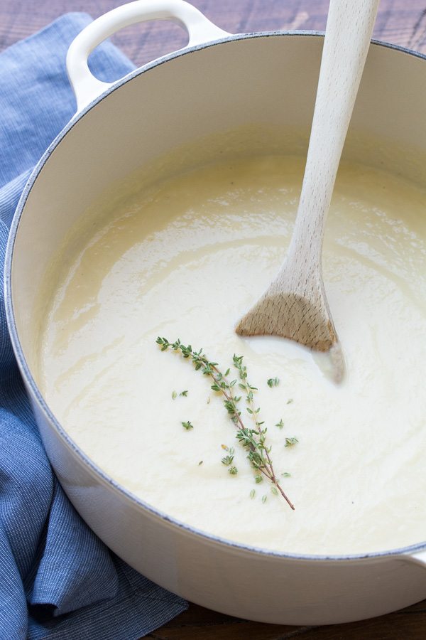 Cauliflower Leek Soup Recipe - from RecipeGirl.com