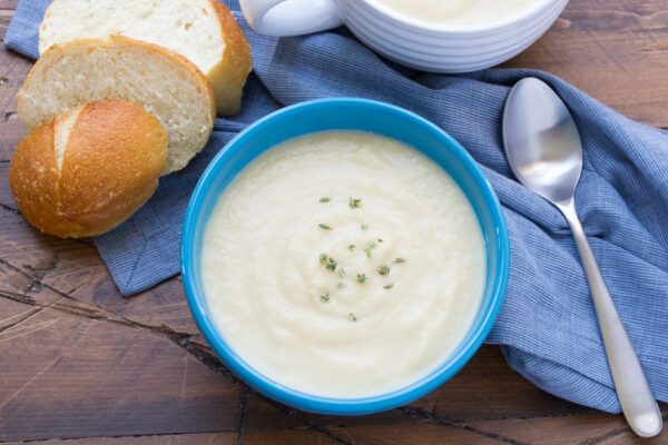 Cauliflower Leek Soup Recipe - from RecipeGirl.com