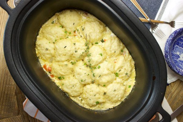 Easy Crock-Pot Chicken and Dumplings Recipe - Best Homemade Crock-Pot  Chicken and Dumplings