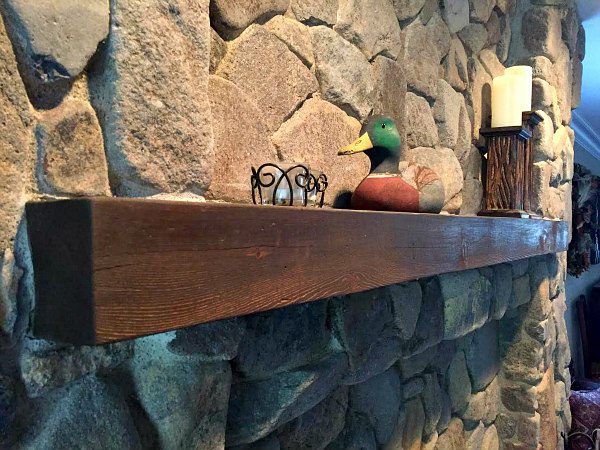 Fireplace Remodel at a home in the mountains of Lake Tahoe - by RecipeGirl.com